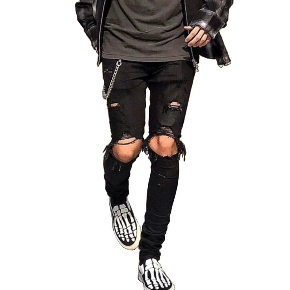 American street fashion jeans