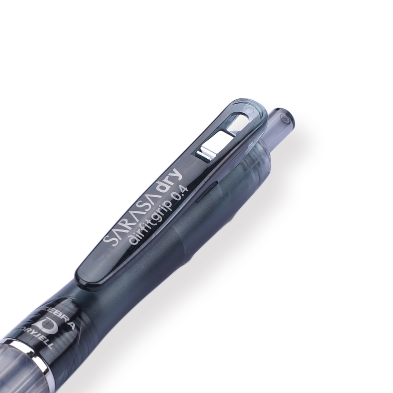 Zebra Sarasa Dry Airfit Ballpoint Pen - 0.4 mm - Black - Black Body - Stationery Pal